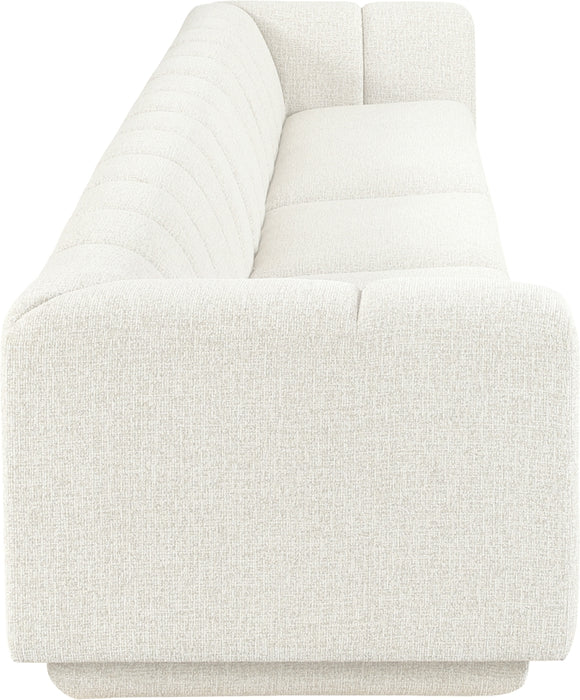 Meridian Furniture - Modari 193.5" Fabric Upholstered 3 Piece Modular Sofa - 143Cream-S3A - GreatFurnitureDeal