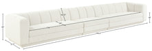 Meridian Furniture - Modari 193.5" Fabric Upholstered 3 Piece Modular Sofa - 143Cream-S3A - GreatFurnitureDeal
