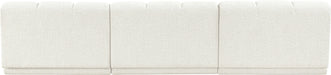 Meridian Furniture - Modari 120" Fabric Upholstered 3 Piece Armless Modular Sofa - 143Cream-S3B - GreatFurnitureDeal