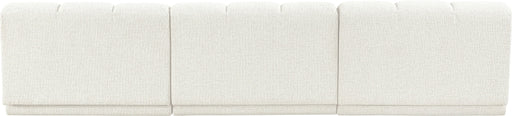 Meridian Furniture - Modari 120" Fabric Upholstered 3 Piece Armless Modular Sofa - 143Cream-S3B - GreatFurnitureDeal