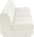 Meridian Furniture - Modari 120" Fabric Upholstered 3 Piece Armless Modular Sofa - 143Cream-S3B - GreatFurnitureDeal