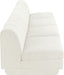 Meridian Furniture - Modari 160" Fabric Upholstered 4 Piece Armless Modular Sofa - 143Cream-S4B - GreatFurnitureDeal