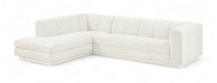 Meridian Furniture - Modari 114.25" Fabric Upholstered 2 Piece Modular Sectional - 143Cream-Sec2A - GreatFurnitureDeal