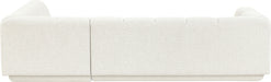 Meridian Furniture - Modari 114.25" Fabric Upholstered 2 Piece Modular Sectional - 143Cream-Sec2B - GreatFurnitureDeal