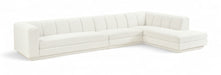Meridian Furniture - Modari 154.25" Fabric Upholstered 3 Piece Modular Sectional - 143Cream-Sec3A - GreatFurnitureDeal