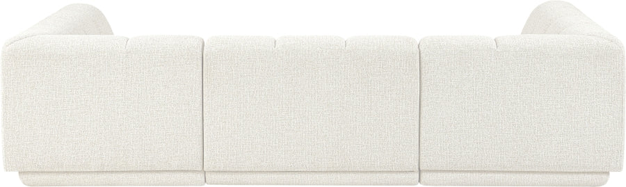 Meridian Furniture - Modari 115" Fabric Upholstered 3 Piece Modular Sectional - 143Cream-Sec3C - GreatFurnitureDeal