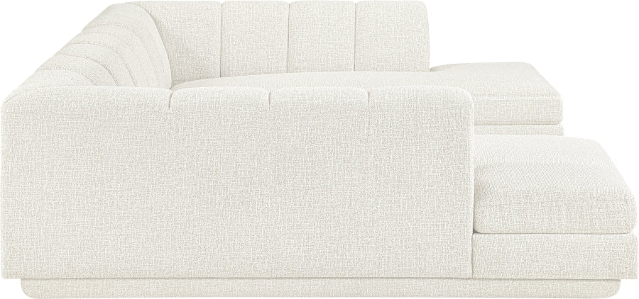 Meridian Furniture - Modari 115" Fabric Upholstered 3 Piece Modular Sectional - 143Cream-Sec3C - GreatFurnitureDeal