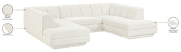 Meridian Furniture - Modari 115" Fabric Upholstered 3 Piece Modular Sectional - 143Cream-Sec3C - GreatFurnitureDeal