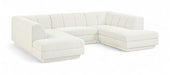 Meridian Furniture - Modari 115" Fabric Upholstered 3 Piece Modular Sectional - 143Cream-Sec3C - GreatFurnitureDeal