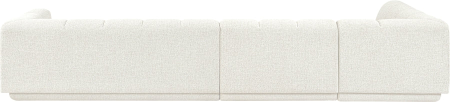 Meridian Furniture - Modari 154.25" Fabric Upholstered 3 Piece Modular Sectional - 143Cream-Sec3D - GreatFurnitureDeal