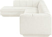 Meridian Furniture - Modari 154.25" Fabric Upholstered 3 Piece Modular Sectional - 143Cream-Sec3D - GreatFurnitureDeal