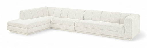 Meridian Furniture - Modari 154.25" Fabric Upholstered 3 Piece Modular Sectional - 143Cream-Sec3D - GreatFurnitureDeal