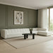 Meridian Furniture - Modari 194.25" Fabric Upholstered 4 Piece Modular Sectional - 143Cream-Sec4A - GreatFurnitureDeal
