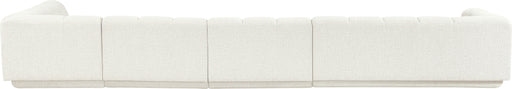 Meridian Furniture - Modari 194.25" Fabric Upholstered 4 Piece Modular Sectional - 143Cream-Sec4A - GreatFurnitureDeal