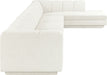 Meridian Furniture - Modari 194.25" Fabric Upholstered 4 Piece Modular Sectional - 143Cream-Sec4A - GreatFurnitureDeal