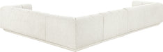 Meridian Furniture - Modari 114.25" Fabric Upholstered 4 Piece Modular Sectional - 143Cream-Sec4B - GreatFurnitureDeal