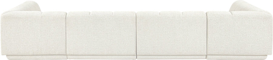Meridian Furniture - Modari 155" Fabric Upholstered 4 Piece Modular Sectional - 143Cream-Sec4C - GreatFurnitureDeal
