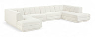 Meridian Furniture - Modari 155" Fabric Upholstered 4 Piece Modular Sectional - 143Cream-Sec4C - GreatFurnitureDeal