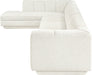 Meridian Furniture - Modari 194.25" Fabric Upholstered 4 Piece Modular Sectional - 143Cream-Sec4D - GreatFurnitureDeal
