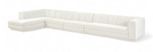 Meridian Furniture - Modari 194.25" Fabric Upholstered 4 Piece Modular Sectional - 143Cream-Sec4D - GreatFurnitureDeal