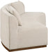 Meridian Furniture - Avanti 104" Chenille Fabric Upholstered Sofa - 44016Beige-S - GreatFurnitureDeal