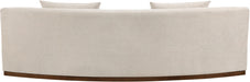 Meridian Furniture - Avanti 104" Chenille Fabric Upholstered Sofa - 44016Beige-S - GreatFurnitureDeal