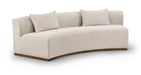 Meridian Furniture - Avanti 104" Chenille Fabric Upholstered Sofa - 44016Beige-S - GreatFurnitureDeal