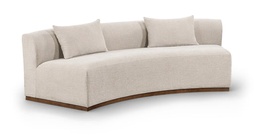 Meridian Furniture - Avanti 104" Chenille Fabric Upholstered Sofa - 44016Beige-S - GreatFurnitureDeal