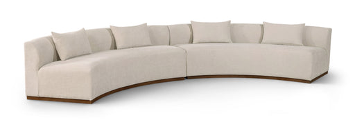 Meridian Furniture - Avanti 182.5" Chenille Fabric Upholstered 2 Piece Modular Sectional - 44016Beige-S-2PC - GreatFurnitureDeal