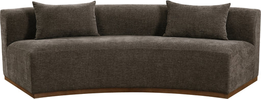 Meridian Furniture - Avanti 104" Chenille Fabric Upholstered Sofa - 44016Brown-S - GreatFurnitureDeal