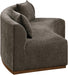 Meridian Furniture - Avanti 104" Chenille Fabric Upholstered Sofa - 44016Brown-S - GreatFurnitureDeal
