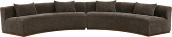Meridian Furniture - Avanti 182.5" Chenille Fabric Upholstered 2 Piece Modular Sectional - 44016Brown-S-2PC - GreatFurnitureDeal