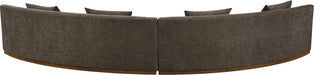 Meridian Furniture - Avanti 182.5" Chenille Fabric Upholstered 2 Piece Modular Sectional - 44016Brown-S-2PC - GreatFurnitureDeal