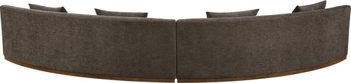 Meridian Furniture - Avanti 182.5" Chenille Fabric Upholstered 2 Piece Modular Sectional - 44016Brown-S-2PC - GreatFurnitureDeal
