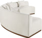 Meridian Furniture - Avanti 182.5" Chenille Fabric Upholstered 2 Piece Modular Sectional - 44016Cream-S-2PC - GreatFurnitureDeal