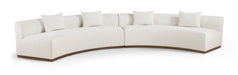 Meridian Furniture - Avanti 182.5" Chenille Fabric Upholstered 2 Piece Modular Sectional - 44016Cream-S-2PC - GreatFurnitureDeal