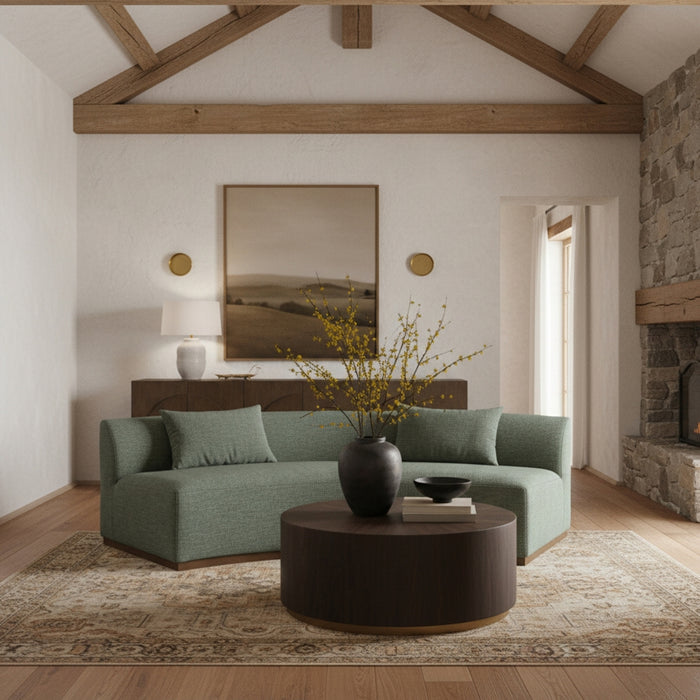 Meridian Furniture - Avanti 104" Chenille Fabric Upholstered Sofa - 44016Olive-S - GreatFurnitureDeal
