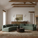 Meridian Furniture - Avanti 182.5" Chenille Fabric Upholstered 2 Piece Modular Sectional - 44016Olive-S-2PC - GreatFurnitureDeal
