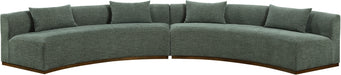 Meridian Furniture - Avanti 182.5" Chenille Fabric Upholstered 2 Piece Modular Sectional - 44016Olive-S-2PC - GreatFurnitureDeal