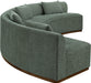 Meridian Furniture - Avanti 182.5" Chenille Fabric Upholstered 2 Piece Modular Sectional - 44016Olive-S-2PC - GreatFurnitureDeal