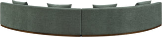 Meridian Furniture - Avanti 182.5" Chenille Fabric Upholstered 2 Piece Modular Sectional - 44016Olive-S-2PC - GreatFurnitureDeal