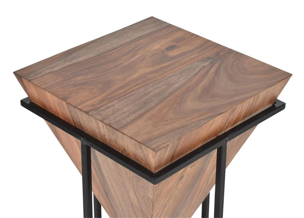 Coast To Coast - Accent Table in Brownstone Nut Brown & Black - 58119