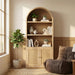 Meridian Furniture - Botanical Oak Veneer And Solid Wood Bookcase in Natural - 77021Natural - GreatFurnitureDeal
