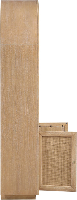 Meridian Furniture - Botanical Oak Veneer And Solid Wood Bookcase in Natural - 77021Natural - GreatFurnitureDeal