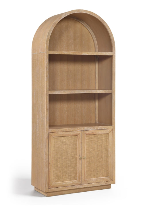 Meridian Furniture - Botanical Oak Veneer And Solid Wood Bookcase in Natural - 77021Natural - GreatFurnitureDeal