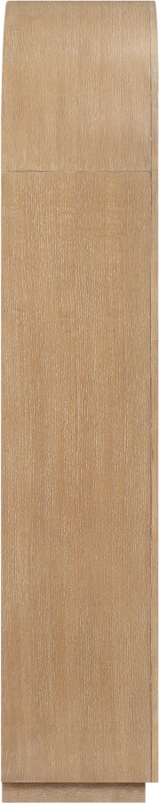 Meridian Furniture - Hearth Oak Veneer And Solid Wood Bookcase in Natural - 77024Natural - GreatFurnitureDeal