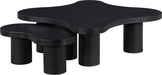 Meridian Furniture - Cove Oak Veneer And Solid Wood 2pc. Coffee Table in Black - 99000Black-CT-2PC - GreatFurnitureDeal