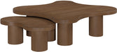 Meridian Furniture - Cove Oak Veneer And Solid Wood 2pc. Coffee Table in Brown - 99000Brown-CT-2PC - GreatFurnitureDeal