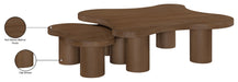 Meridian Furniture - Cove Oak Veneer And Solid Wood 2pc. Coffee Table in Brown - 99000Brown-CT-2PC - GreatFurnitureDeal
