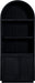 Meridian Furniture - Botanical Oak Veneer And Solid Wood Bookcase in Black - 77021Black - GreatFurnitureDeal